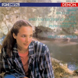 Chopin: Ballade no. 1 / Liszt: Après une lecture de Dante / Schumann: Piano Sonata no. 1