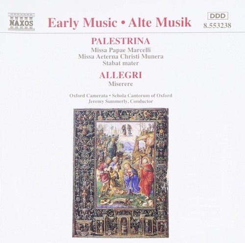 Palestrina: Missa Papae Marcelli, Missa Aeterna Christi Munera / Allegri: Miserere