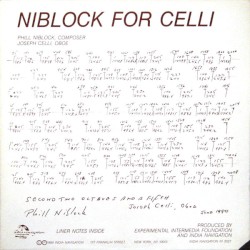 Niblock for Celli / Celli Plays Niblock