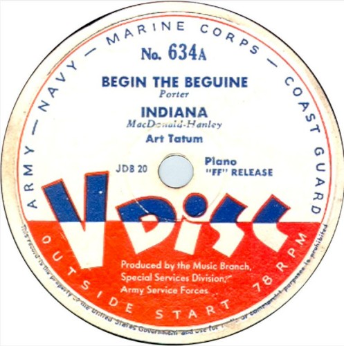 Begin the Beguine / Indiana / Poor Butterfly