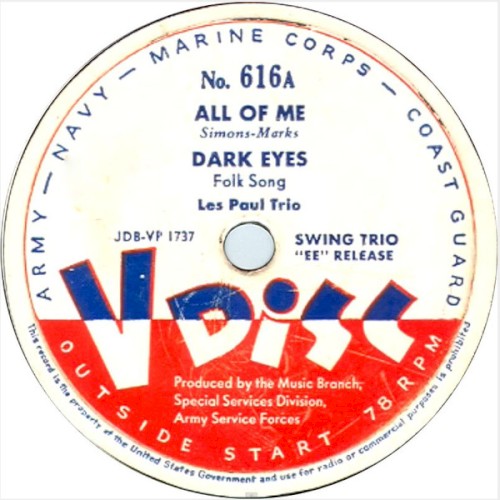 All of Me / Dark Eyes / Flower Dance / Up Jumped Love / Crazy Rhythm