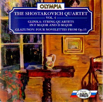 Glinka: String Quartets in F major and D major / Glazunov: Four Novelettes From op. 15