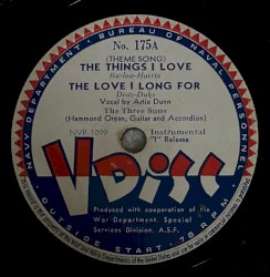 The Things I Love / The Love I Long For / Begin the Beguine