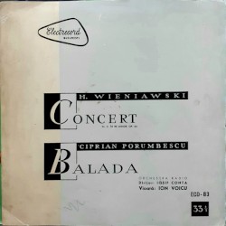 Concert nr. 2 pentru vioară și orchestră în re minor, op. 22 / Balada