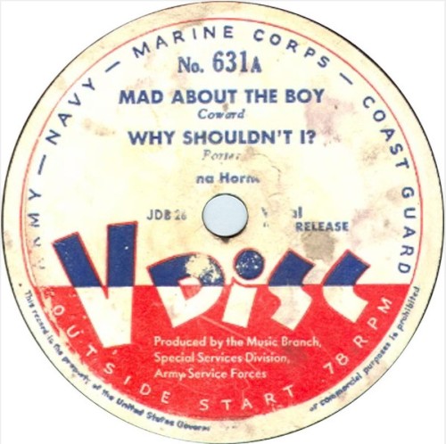 Mad About the Boy / Why Shouldn’t I? / La borrachita / I Can’t Escape From You