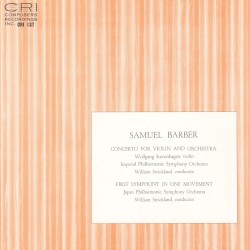 Concerto for Violin and Orchestra / First Symphony in One Movement