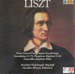 Piano Concerto no. 1 / Années de pelèrinage / Consolations, S. 172 / Paraphrase Rigoletto, S. 434 / Funérailles / Mephisto Waltz