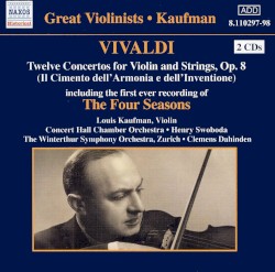 Twelve Concertos for Violin and Strings, op. 8 (Il Cimento dell’Armonia e dell’Inventione)