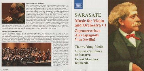 Music for Violin and Orchestra 1: Zigeunerweisen / Airs espagnols / ¡Viva Sevilla!