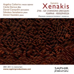 Zyia / Six chansons grecques / Psappha / Persephassa