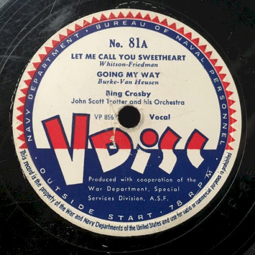 Let Me Call You Sweetheart / Going My Way / Too‐Ra‐Loo‐Ra‐Loo‐Ral That’s an Irish Lullaby / Swingin’ on a Star