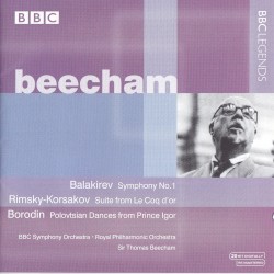 Balakirev: Symphony no. 1 / Rimsky-Korsakov: Suite from Le Coq d’or / Borodin: Polovtsian Dances from Prince Igor