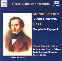 Mendelssohn: Violin Concerto / Lalo: Symphonie espagnole