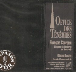Office des ténèbres: 3 Leçons de ténèbres du mercredy