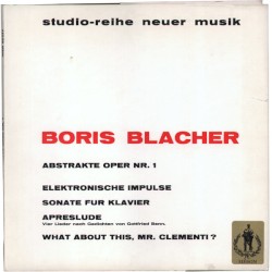 Abstrakte Oper / Elektronische Impulse / Klaviersonate / Aprèslude / Clementi-Variationen