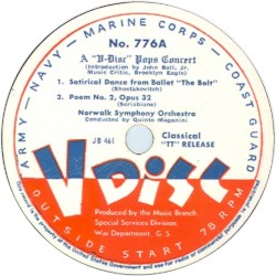 Shostakovitch: Satirical Dance from Ballet “The Bolt” / Scriabine: Poem no. 2, op. 32 / Maganini: Zamboanga