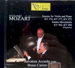 Sonatas for Violin and Piano KV 376, KV 377, KV 372 / Sonata Movements KV 402, KV 404 (fragments)