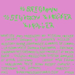 2/8 Bregman 4/8 Deutsch 7/8 Hecker 1/8 Höller