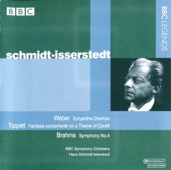 Weber: Euryanthe Overture / Tippett: Fantasia concertante on a Theme of Corelli / Brahms: Symphony no. 4